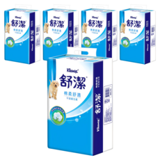 Kleenex 舒潔 棉柔舒適平版衛生紙 300張, 6包, 5袋