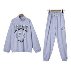 슈가펀 로스엔 반집업 상하의 세트