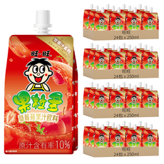 旺旺 果粒多 草莓蘋果果汁飲料, 250ml, 96包