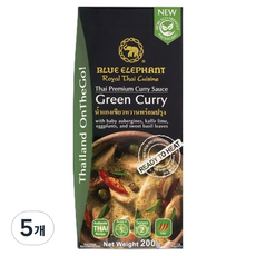 블루엘리펀트 그린 커리 소스, 200g, 5개