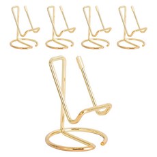 마다꾸미 세로형 명함 꽂이 사무용품 거치대 골드, 5개, 1단