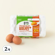 풀무원 무항생제 1+등급 비타민 플러스 대란, 15구, 2개