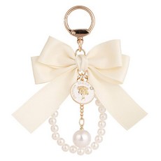 BUBBLYDAY Ellie蝴蝶結珍珠鑰匙圈包包吊飾