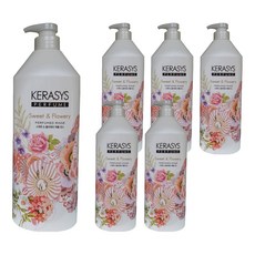KERASYS 甜美花香香水沖洗液, 1L, 6個