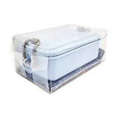 Sanrio 三麗鷗 LITTLE TWIN STARS 雙星仙子 不鏽鋼隔熱餐盒 Set 適用烤箱/蒸飯箱/電鍋, 藍色, 1個