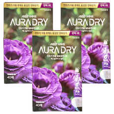 LG AURA香氛柔軟烘衣紙 木蘭茉莉香, 40張, 1盒, 3盒