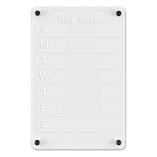 周/月計畫留言板冰箱貼 - 亞克力材質, 磁鐵吸附, 30 x 40cm, 02 月計畫