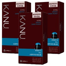 카누 스모키 다크 로스트 네스프레소 호환 캡슐커피, 5.7g, 10개입, 3개