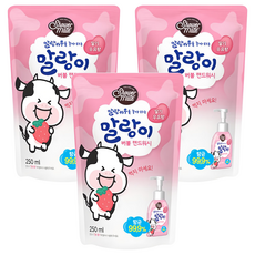 Shower mate 柔潤泡泡洗手液補充包 草莓牛奶香, 3包, 250ml