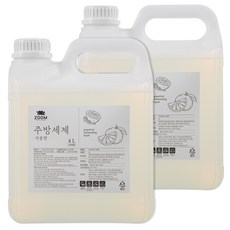 줌 주방세제 자몽향, 4L, 2개