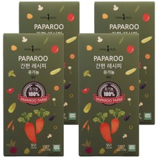 PAPA ROO 簡便副食品調理蔬菜細粒, 胡蘿蔔, 4盒, 15g