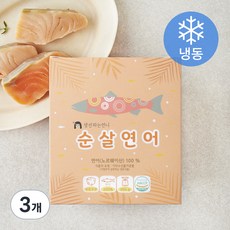 노르웨이산 순살 비엔지푸드 연어 (냉동), 3개, 300g