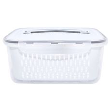 GOZENBO 御膳坊 手提瀝水保鮮盒, 1 個容器 + 1 個蓋子 + 1個濾水籃, 1個