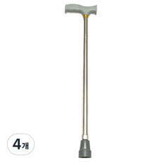 난리시스터즈 심플 어르신 선물 지팡이 실버, 4개