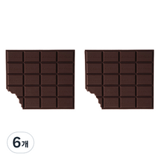 Modernat 巧克力設計便條紙, 混合色, 1入, 6個