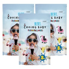 쿠잉 풍덩 팬티형 수영장 기저귀 아동용, 대형(L), 9매