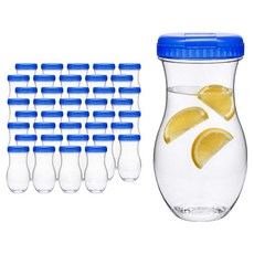 WaLLpo 甕形水瓶, 40個, 900ml, 單一顏色