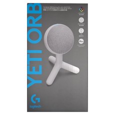 Logitech G 羅技G YETI ORB USB麥克風 心型收音 兼容G Hub 專屬音效軟體 LIGHTSYNC RGB, 白色
