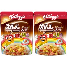 켈로그 첵스초코 레인보우 시리얼, 380g, 2개