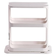 旋轉調料瓶收納架 雙層置物架 ABS材質, 1個