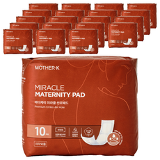 마더케이 여성용 미라클 산모패드, FREE(onesize), 10매입, 20개
