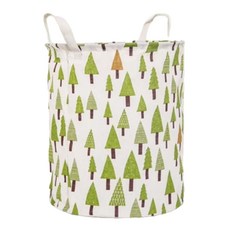 小麥購物 折疊帆布洗衣籃 C015 2個, 33 x 42cm, 小樹, 1組