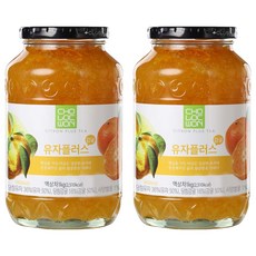 초록원 유자플러스감귤 차, 1kg, 1개입, 2개
