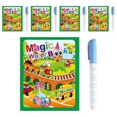 兒童塗鴉本/畫畫本 繪本 + 畫筆 5組, 交通工具, 不適用