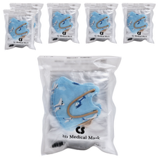 CS 凱馺國際 幼幼3D立體醫用口罩, 飛行員MINI, 20片, 6包