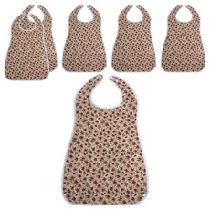 The Happy 手工製成人用餐圍兜, 01 玫瑰粉紅色, 6個