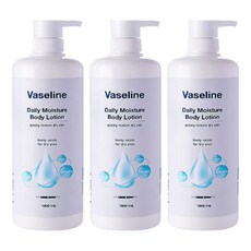 바세린 데일리 모이스처 바디로션, 1L, 3개