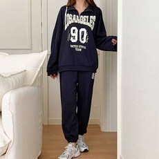 슈가펀 로스엔 반집업 상하의 세트