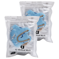 CS 凱馺國際 幼幼3D立體醫用口罩, 飛行員MINI, 20片, 2包