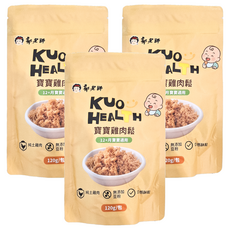 郭老師 寶寶雞肉鬆，土雞肉，純肉鬆，不加豆粉，低鈉，無防腐劑, 120g, 3袋