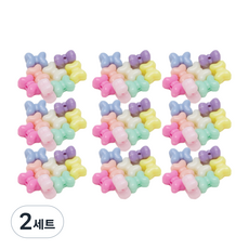 파티드레싱 캔디컬러 둥근 리본비즈 250g, 랜덤발송, 2세트
