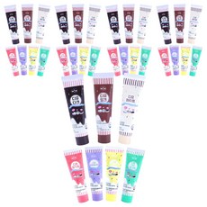 Sangsang & D You Tube Type DIY巧克力製作材料 黑90g + 牛奶90g + 白90g + 草莓50g + 藍莓50g + 香蕉50g + 青芒果50g套組, 7種, 5組