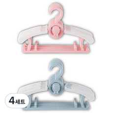 itgom 防滑兒童衣架 2款 x 5入組, 4套, 粉紅色, 藍色