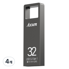 액센 U350 그리드 USB 3.2 GEN 1 USB 메모리 U350, 32GB, 4개