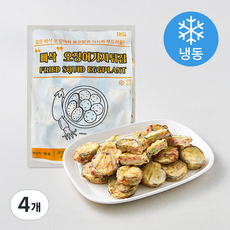 지엔씨푸드 빠삭 오징어 가지튀김 (냉동), 1kg, 4개