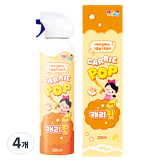 캐리와장난감친구들 유아 키즈 거품놀이 버블클렌저 망고향, 200ml, 4개