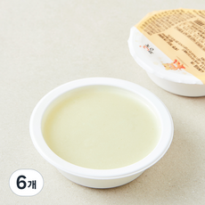 짱죽 냉장 초기 5개월부터 이유식 사과미음, 140g, 6개