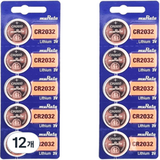 무라타 리튬 코인건전지 CR2032, 5개입, 12개