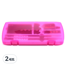 미니띠네 미니제이드 학생용 서예붓 2종 세트 핑크, 0.7 x 18.5 cm, 2세트