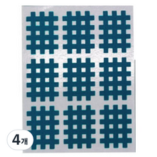 비투윈 효율적인 근육테이프 블루블랙 소형 03, 4개, 9개입