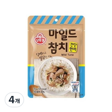 OTTOGI 不倒翁 袋裝Mild鮪魚, 4個, 70g