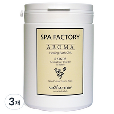 스파팩토리 아로마 거품 입욕제 레몬, 500g, 3개