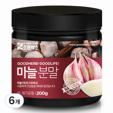 조은약초 마늘가루, 200g, 6개