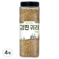 대구농산 국내산 강진 귀리쌀 통, 1kg, 4개