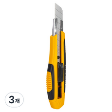 deLi 得力 大型美工刀 E2047, 黃色, 3個