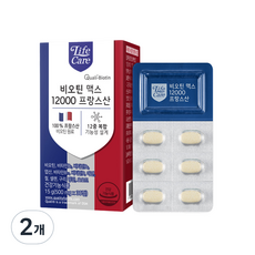 라이프케어 비오틴 맥스 12000 프랑스산, 2개, 15g